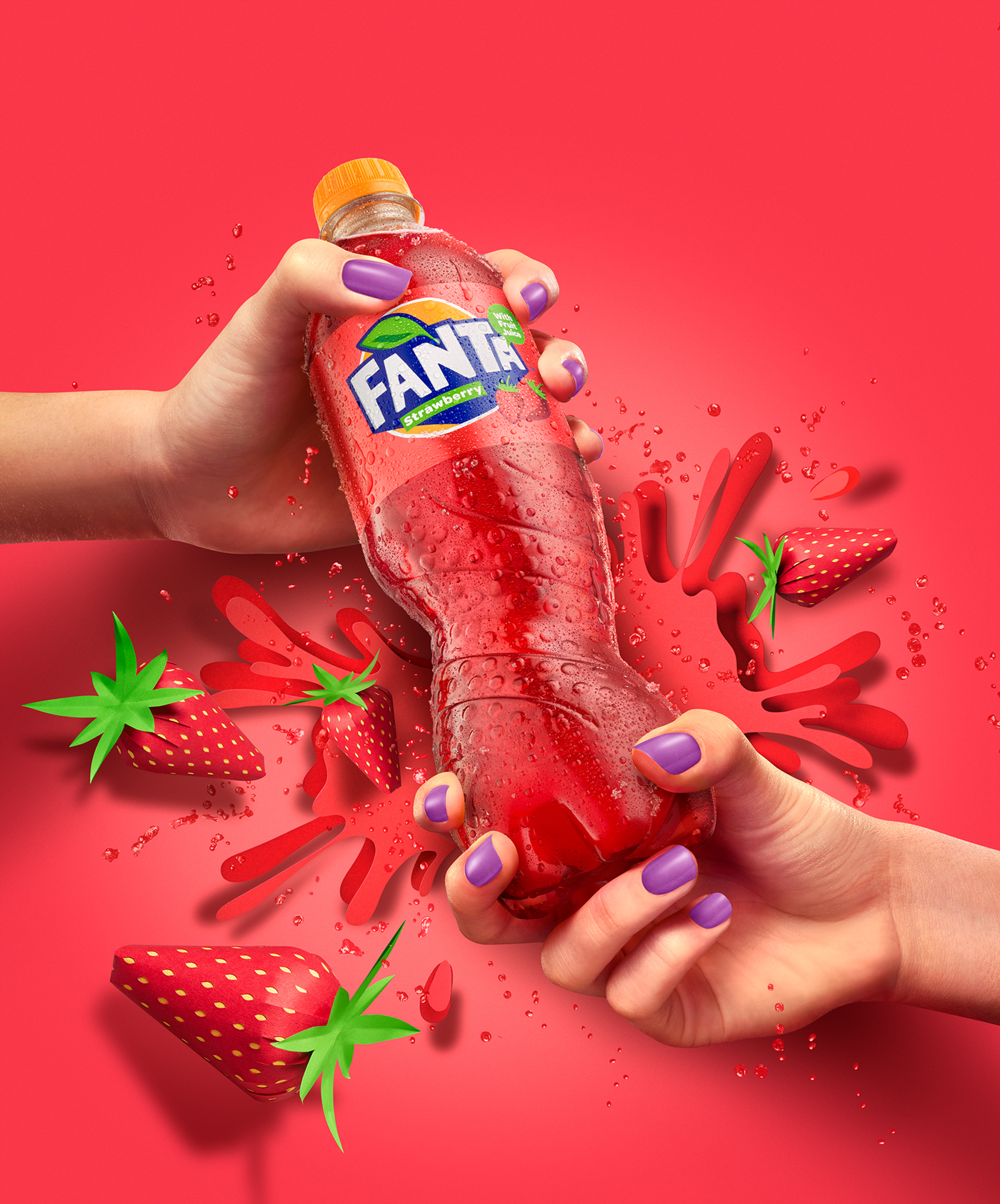 fanta soda beverage Packaging design soft drinks Rebrand Coca Cola coke