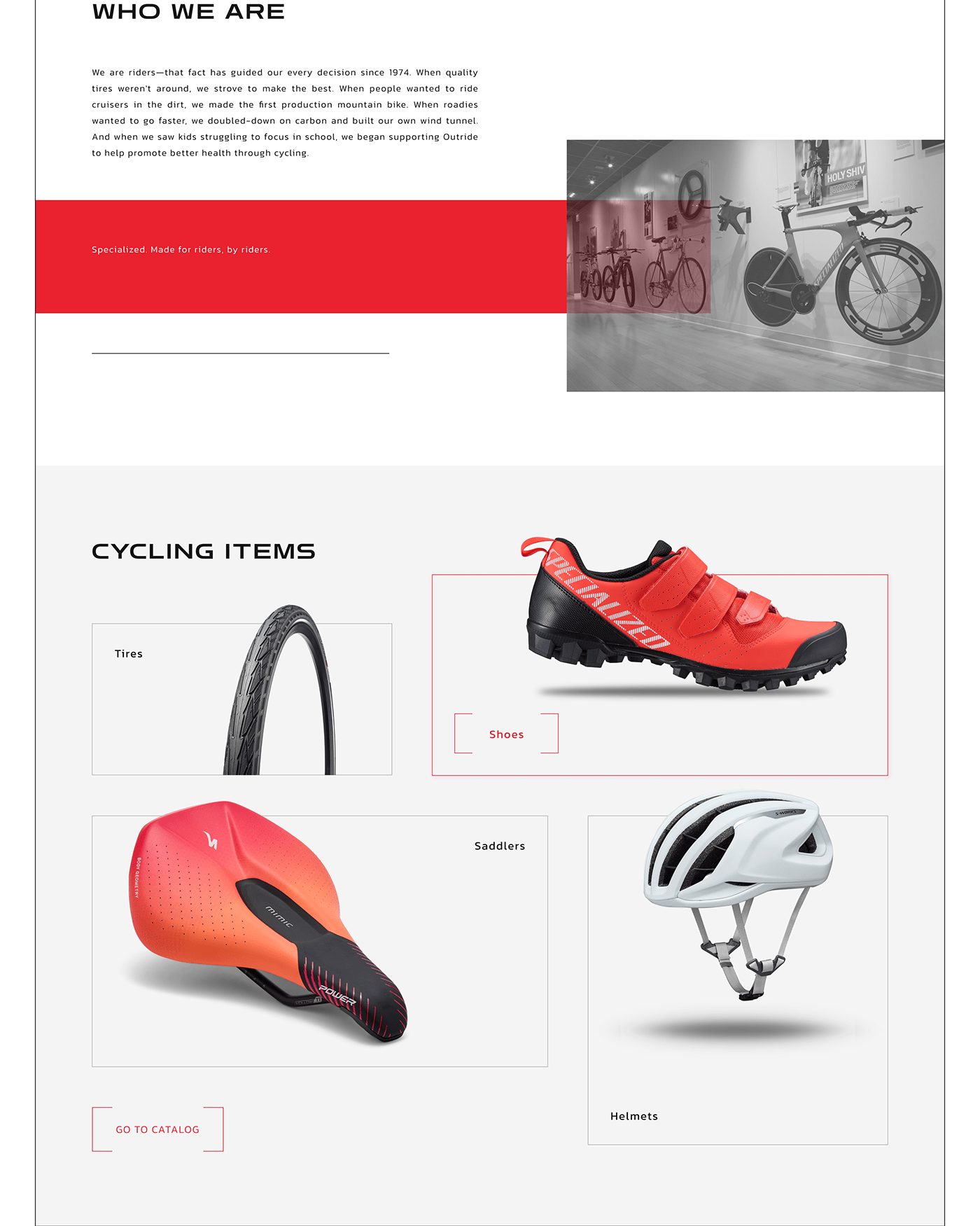 ux/ui redesign Website Web Design  Bike Ecommerce Figma store adaptive design user interface