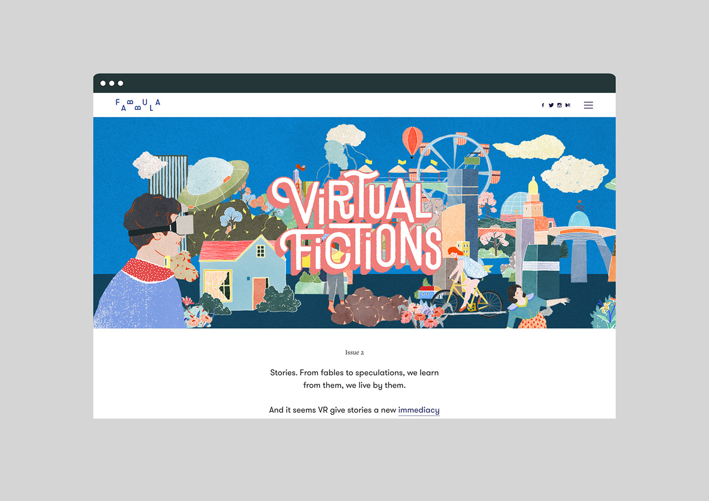 virtual fictions fabbula web magazine lettering