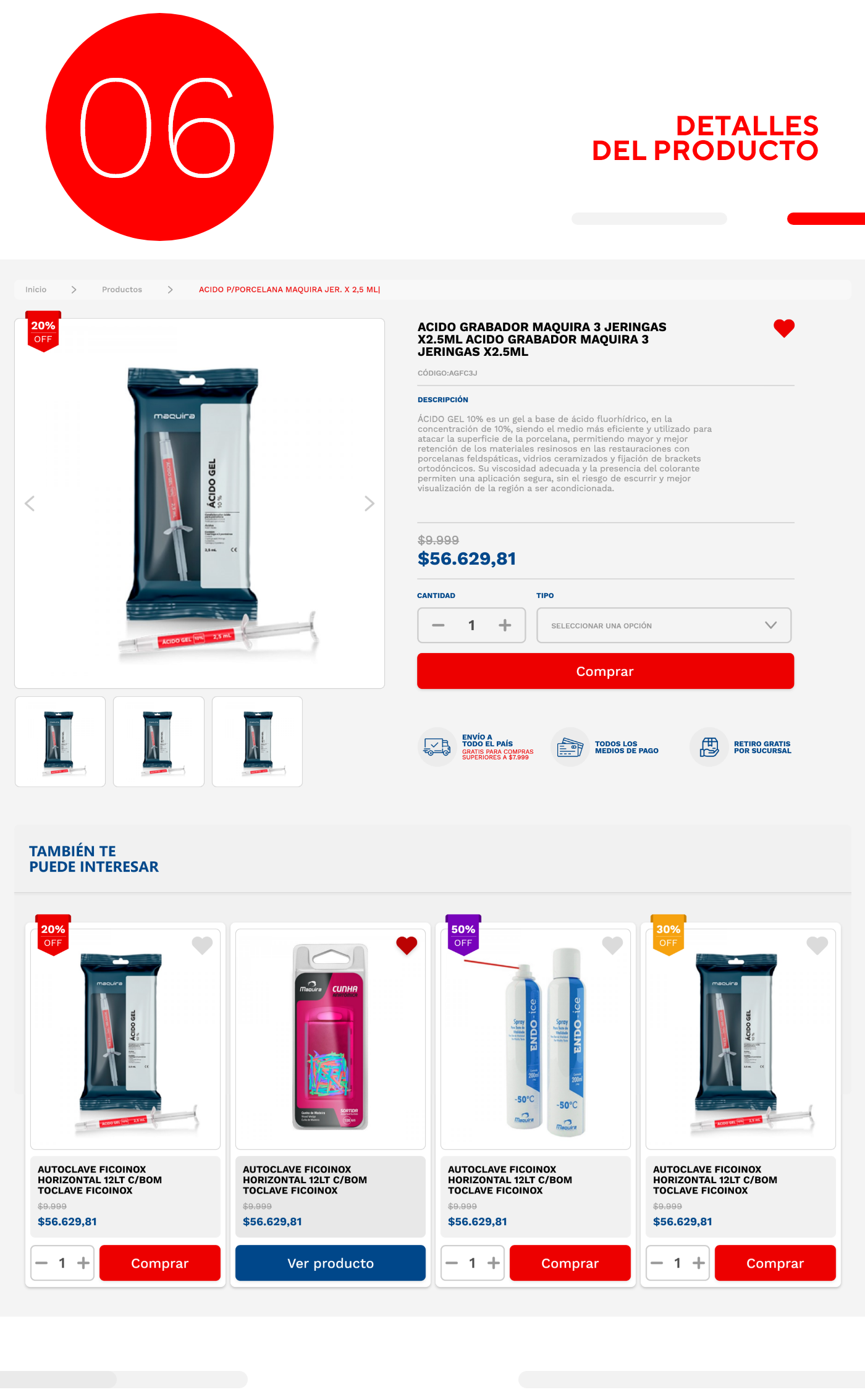 dental Diseño de interfaz diseño gráfico Diseño web Ecommerce eshop graphic design  UX UI