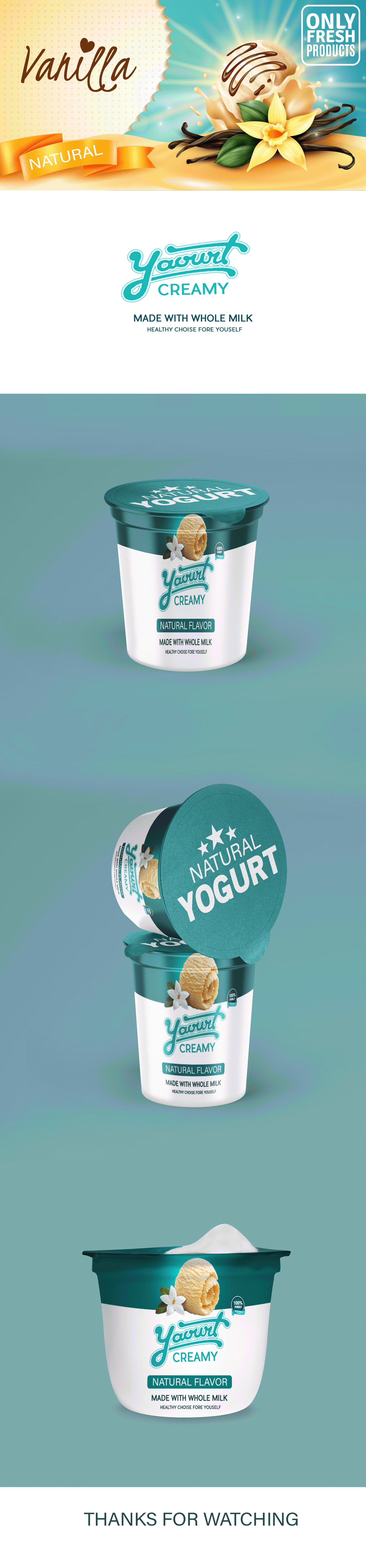 Algeria algerie Label Packaging product Sétif yogurt تصميم علبة ملصق