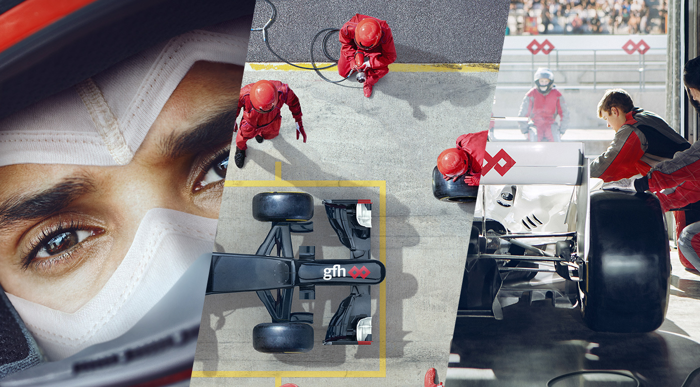 creative Advertising  retouch Bahrain f1 Racing GRAND PRIX pit stop formula one CGI