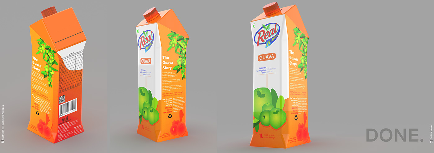bewerage Dabur fruit juice guava juice Packaging Real real fruit  TetraPak Tropicana