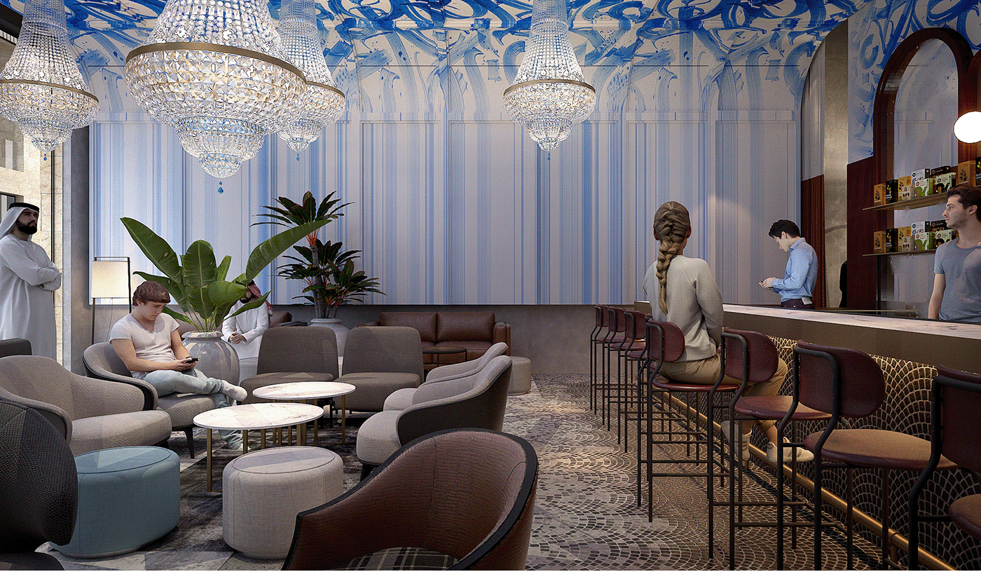 art cafe Cafe design coffeeshop contemporary interior design  modern interior restaurant design saudiarabia ukraine
