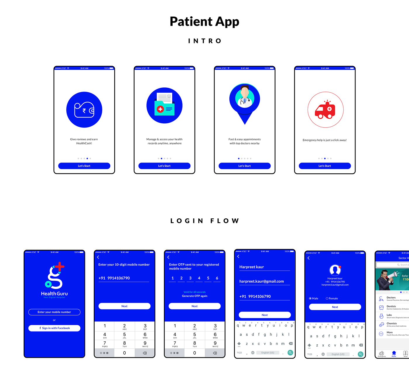 Medical App For Patient UI UX Design on Behance