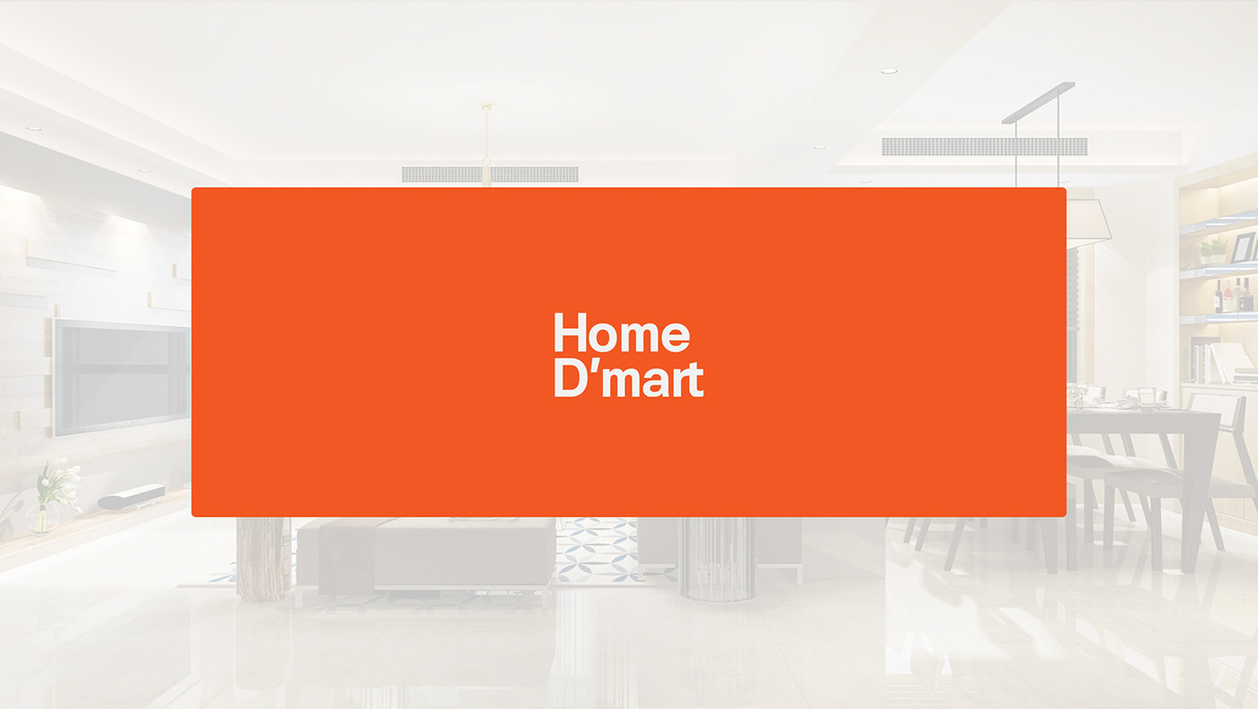 Home Dmart is an Online Interior studio logo for a premium brand.