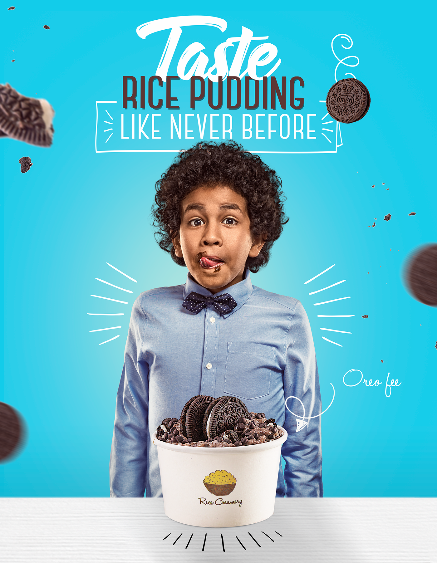 Food  Pudding happy tasty oreo colors kid chocolate nuttela ricepudding