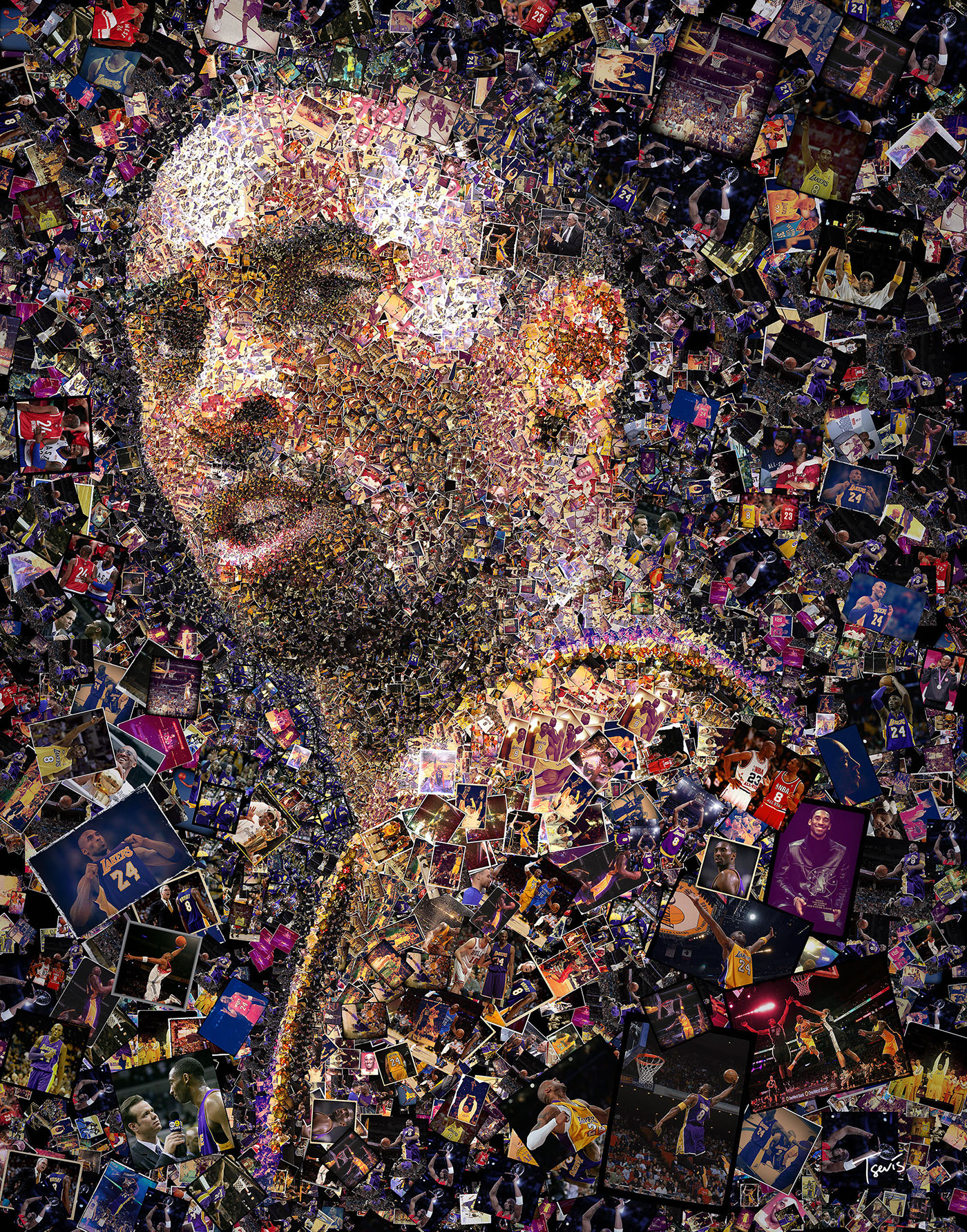 mosaic photomosaic collage computer graphics portrait journalism   politics publication editorial sports