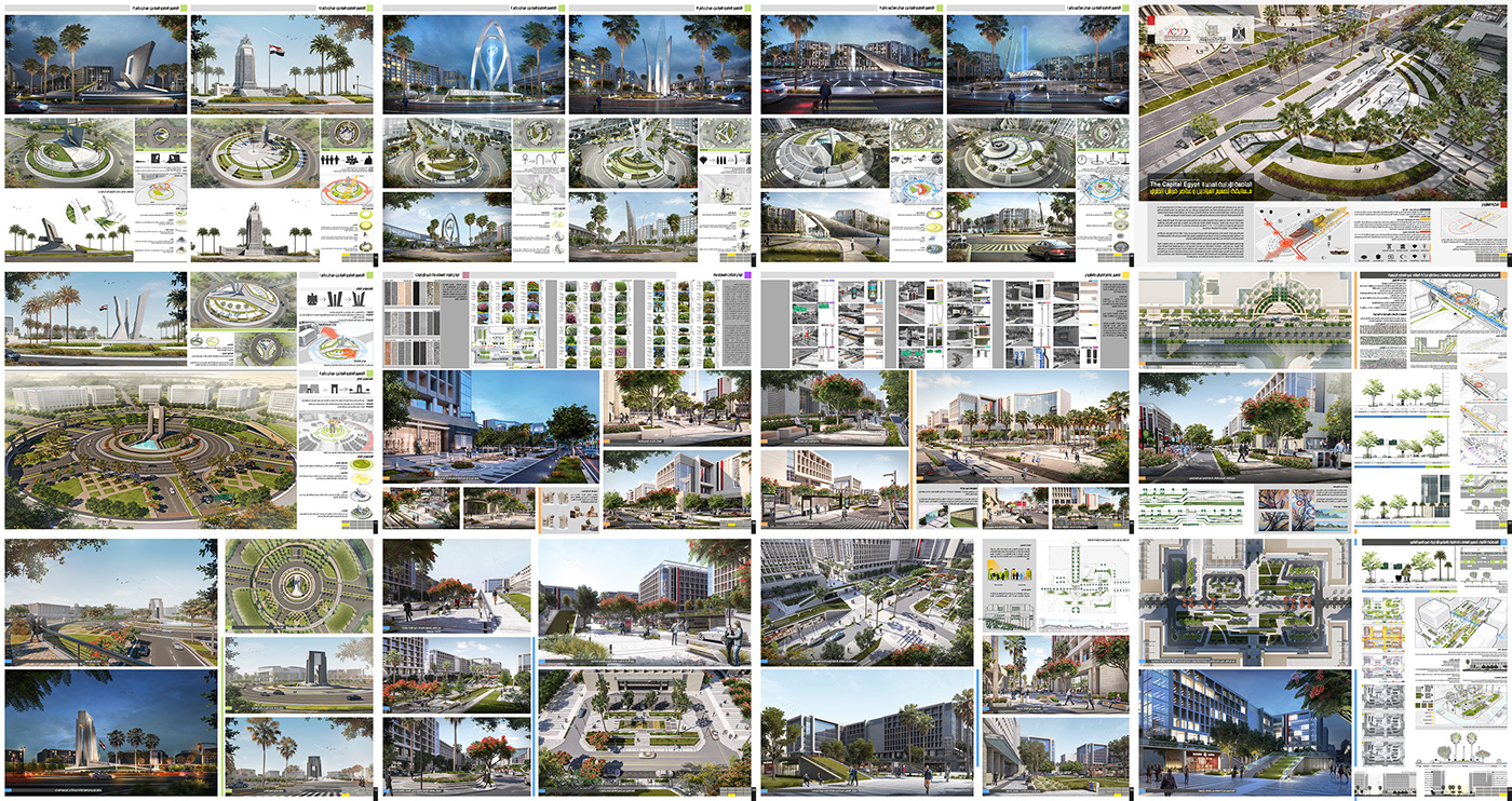 architecture animation  sidewalks egypt acud landscapedesign newadministrativecapital Outdoorspaces urbandesign