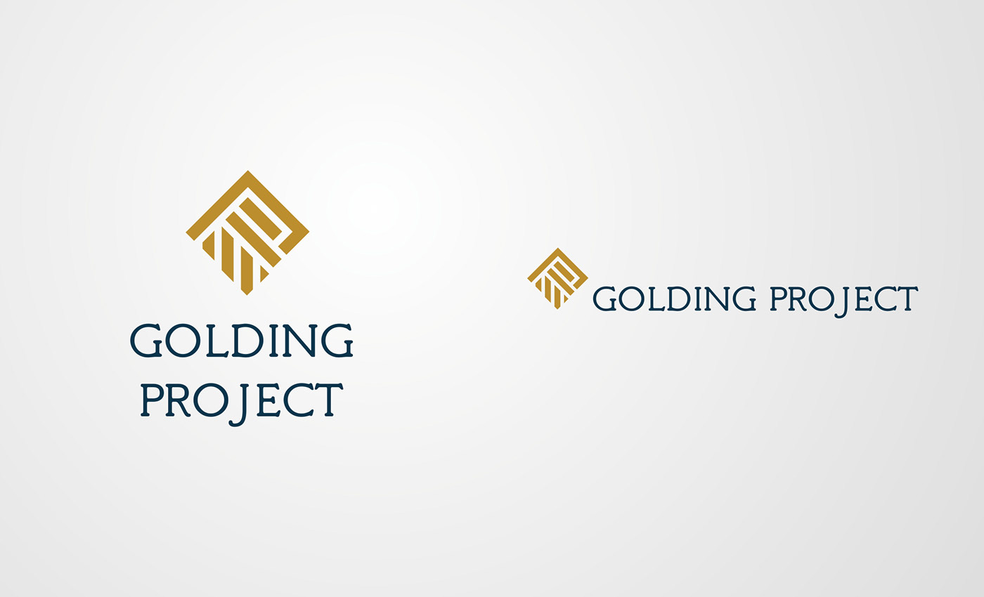 blue business construction construction logo gold graphic design  logo Logo Design macedonia minimal