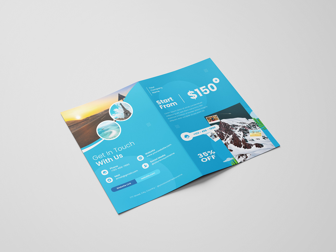graphic design  Graphic Designer designer Advertising  brand identity brochure brochure design bifold bi fold brochure template