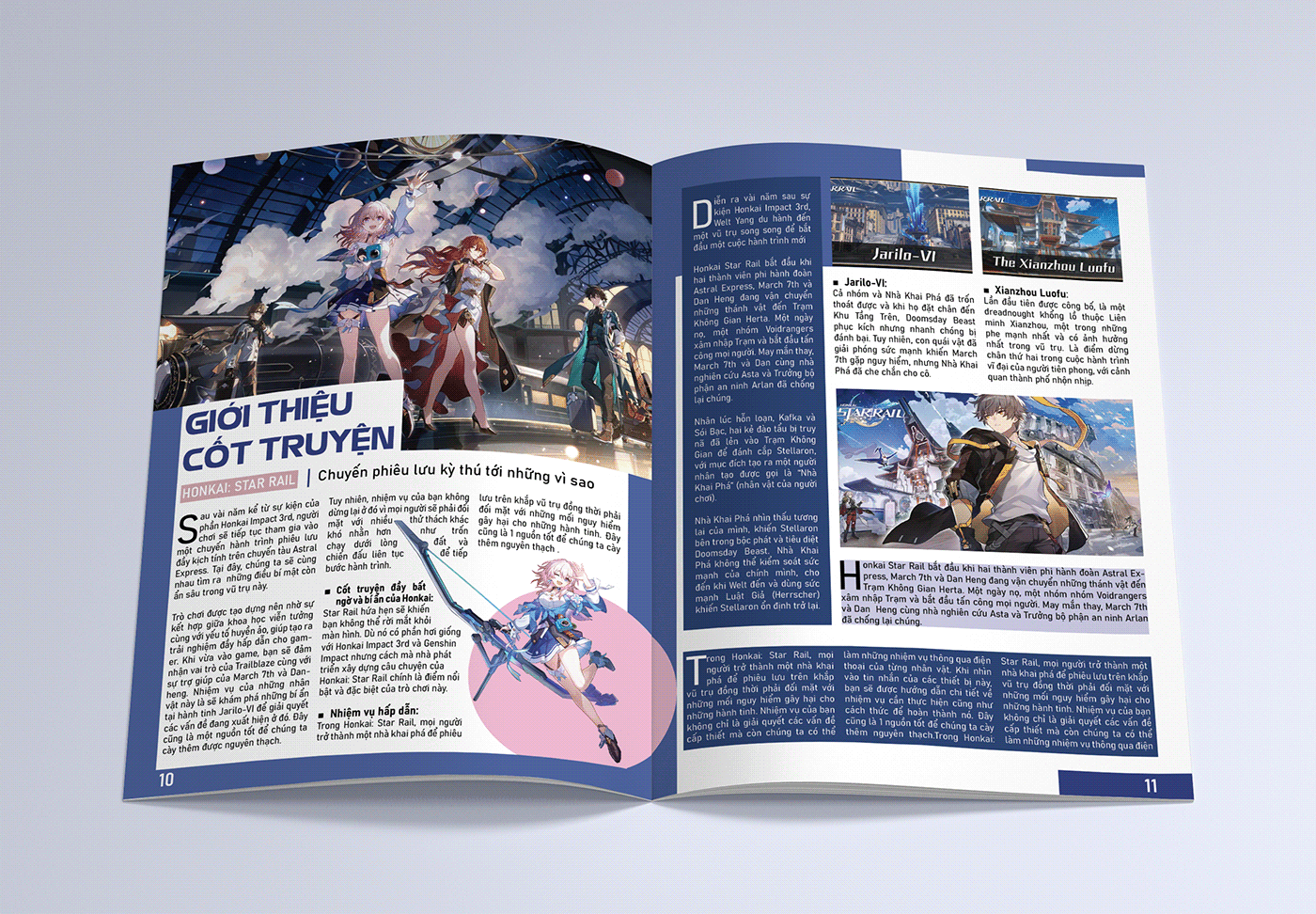 honkai star rail Genshin impact hoyoverse magazine InDesign Layout gamemagazine hoyoversegame