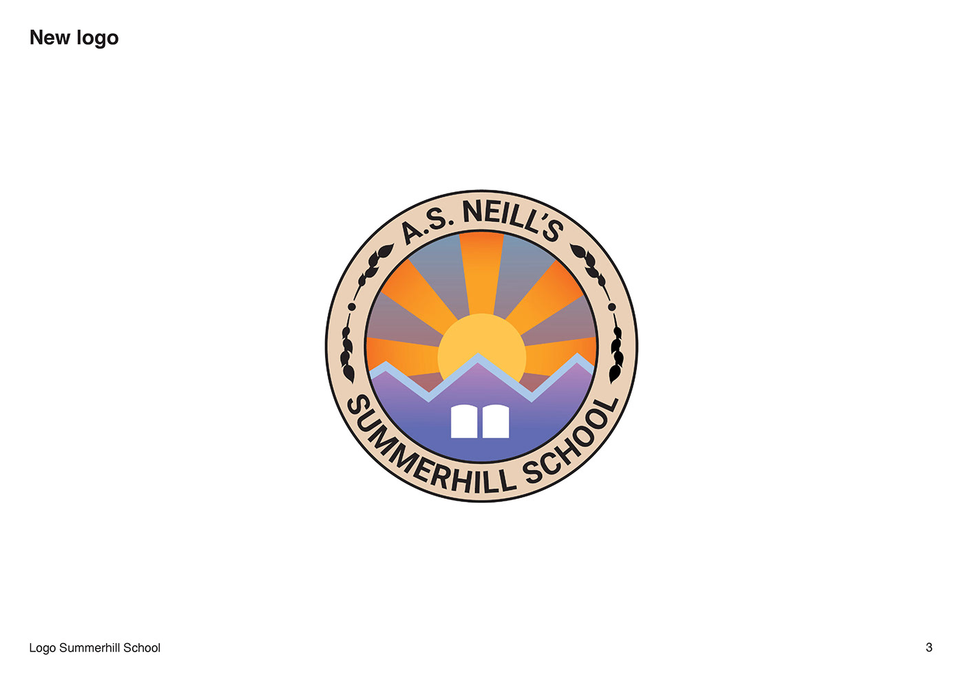 A.S Neill's Summerhill School (english democratic school) new logotype.