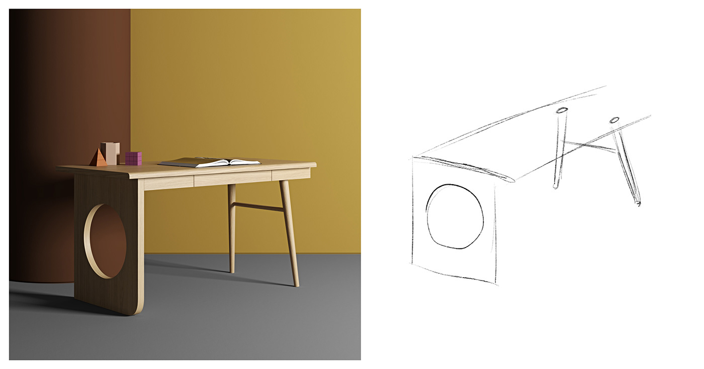 Pavelvetrov design bau desk woodman