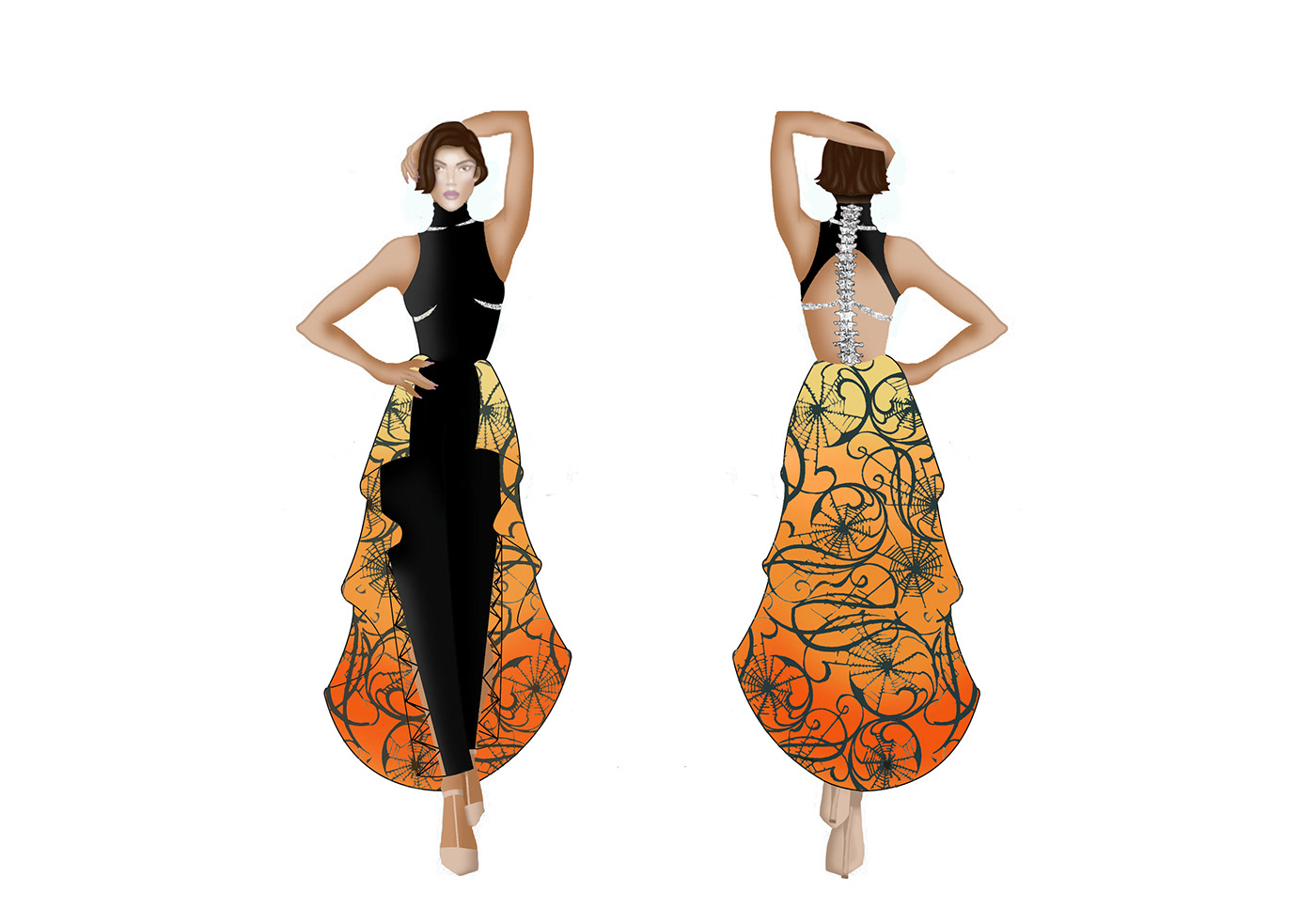 Fashion  fashion design FASHION DESIGNING fashion portfolio jumping spider maratus volans