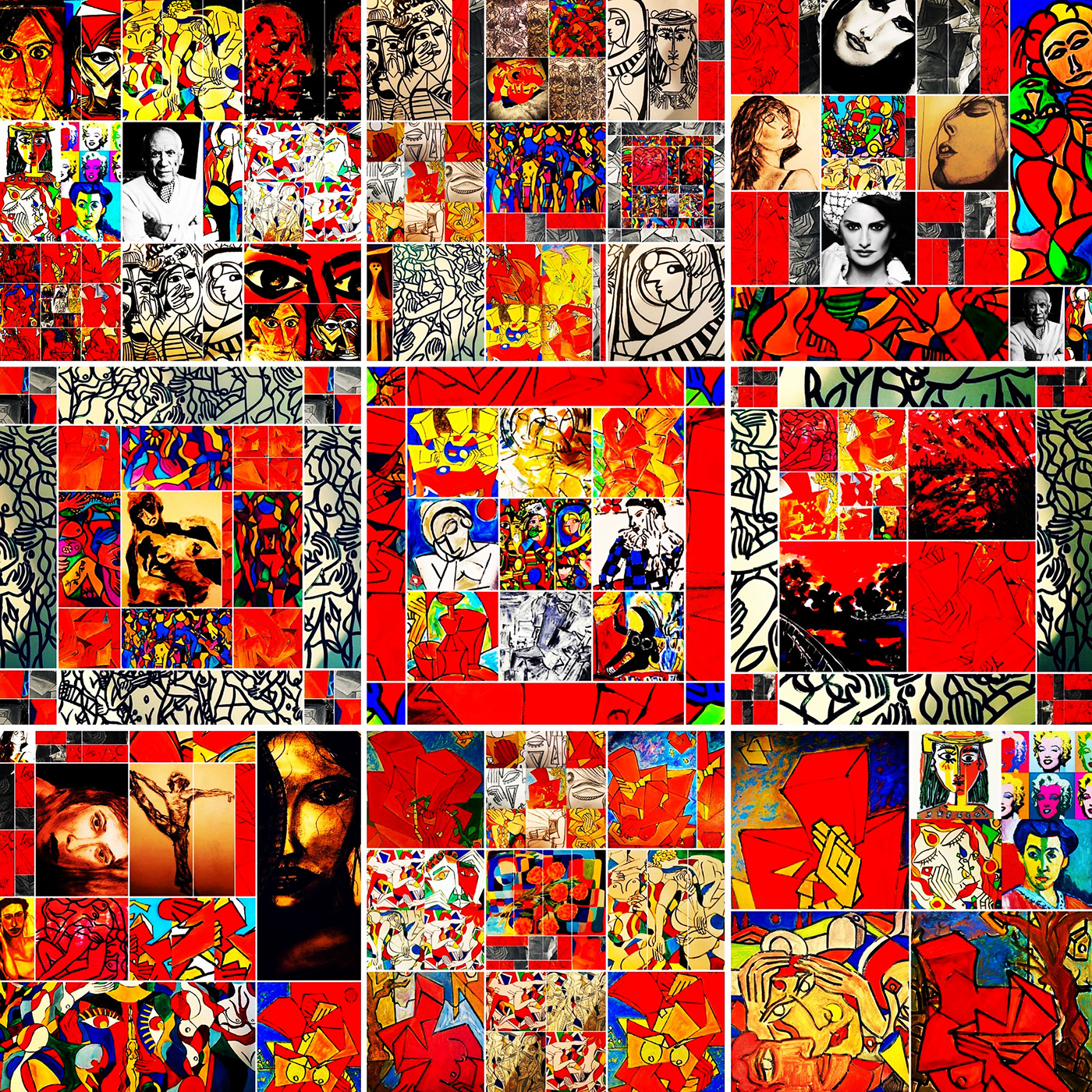 Collection of cubism artwork