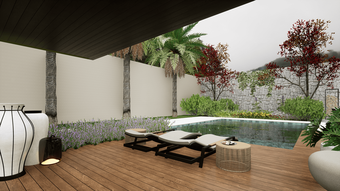 3D architecture ARQUITETURA exterior gardening landscaping Outdoor paisagismo Render visualization