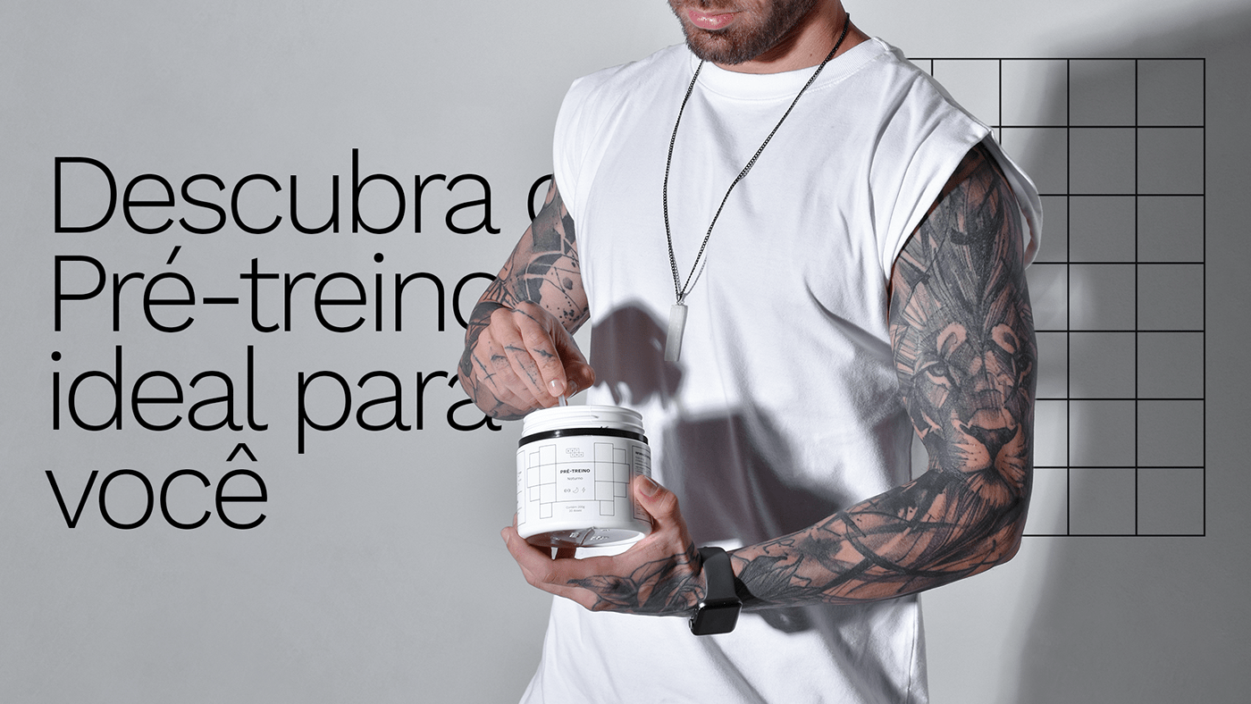 brand identity gym Packaging Pre-Workout supplement ux/ui