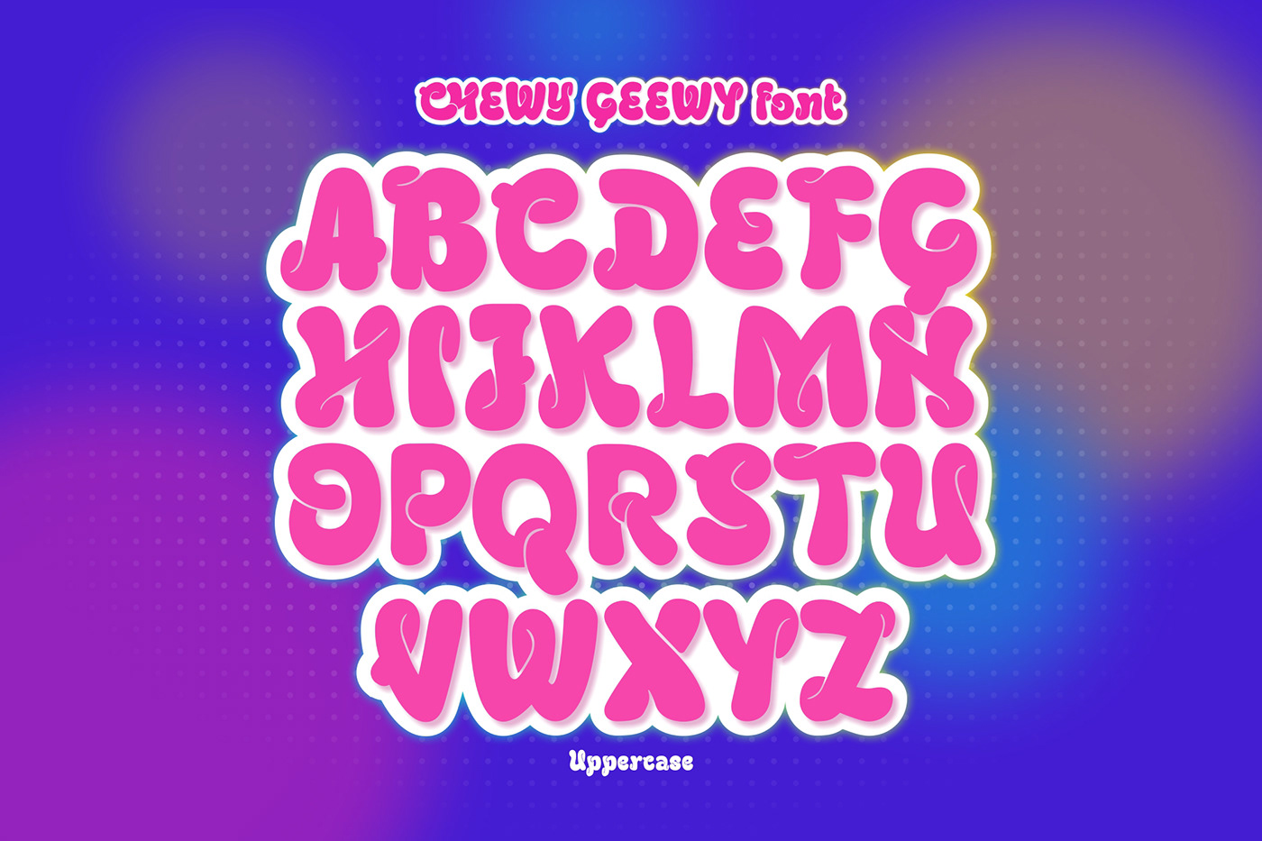 Playful bubble groovy font fancy Graffiti Retro pop Display Typeface
