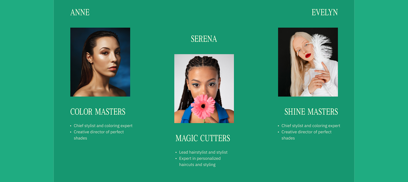 Web Design  Website Hair Salon hair beauty beauty salon design brand identity Website Design Webdesign
