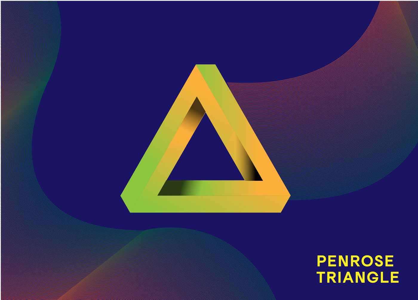 vector illusion Illustrator 3d logo Logo Design design blue triangle geometric