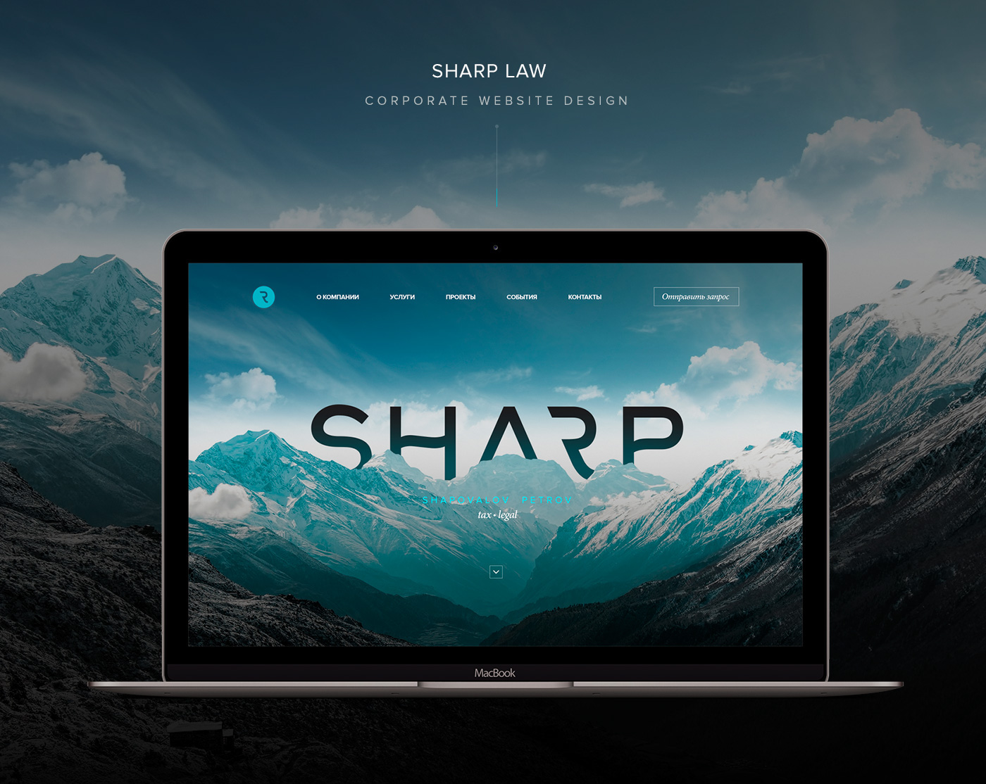 coporate Webdesign law clean Private card Legacy tax Sharp mountain UI ux flat luxury business