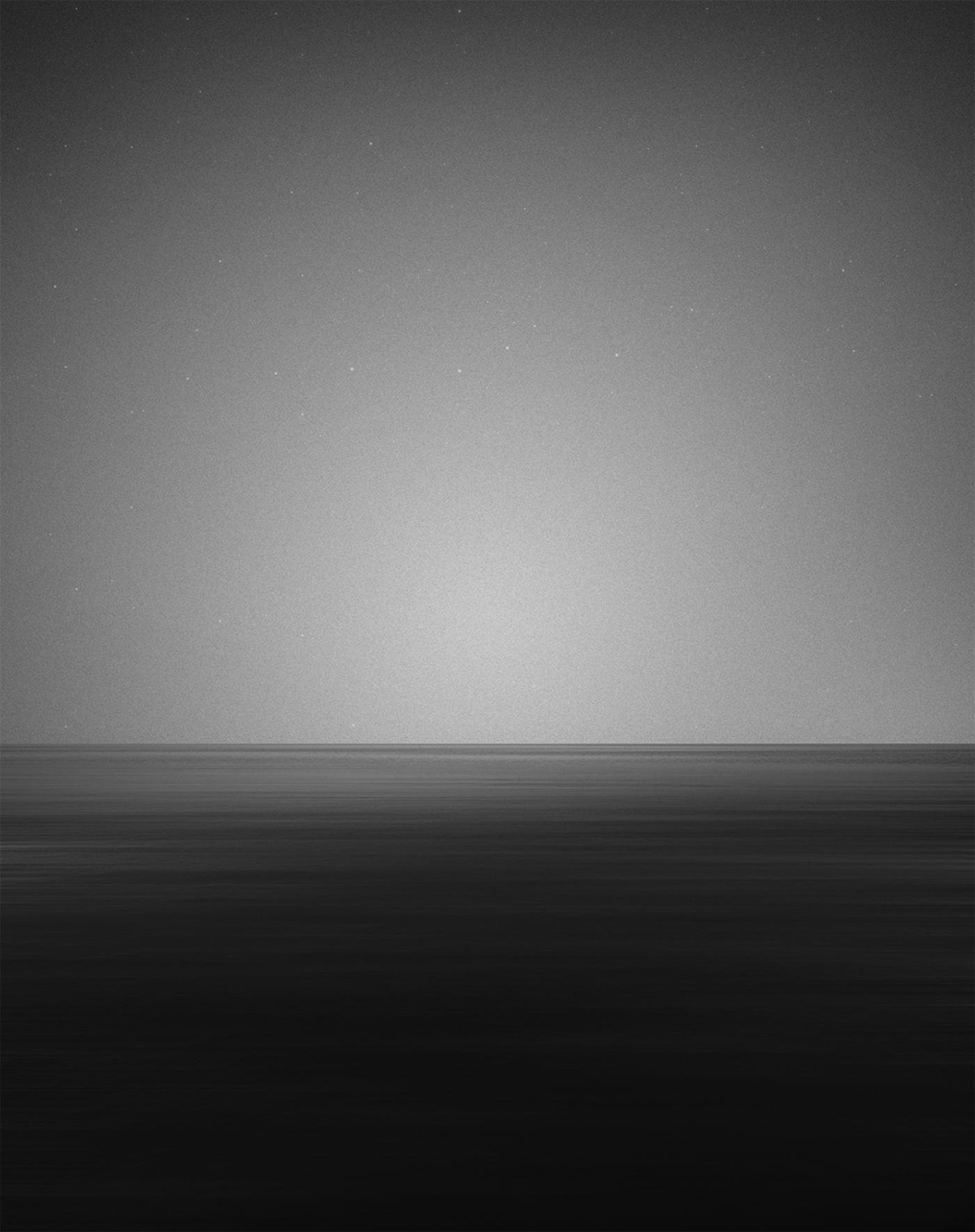 Horizons digital art series sea landscapes photorealistic monochrome minimalistic