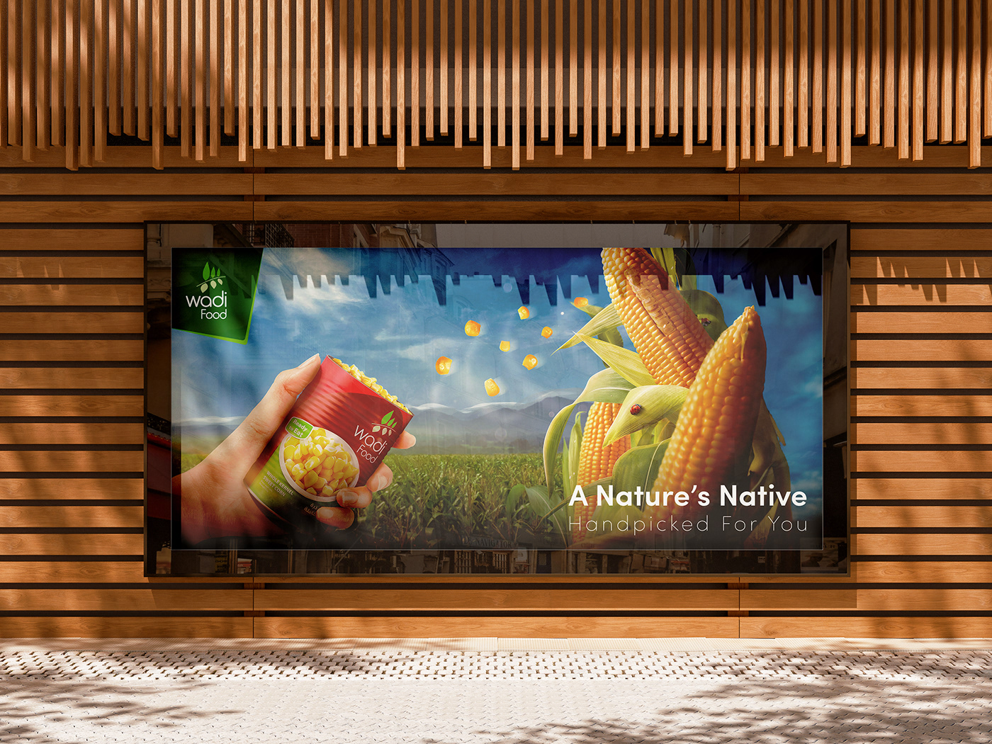 Advertising  FMCG Nature Olive Oil visualization corn Food  vegan retouching  Creative Design