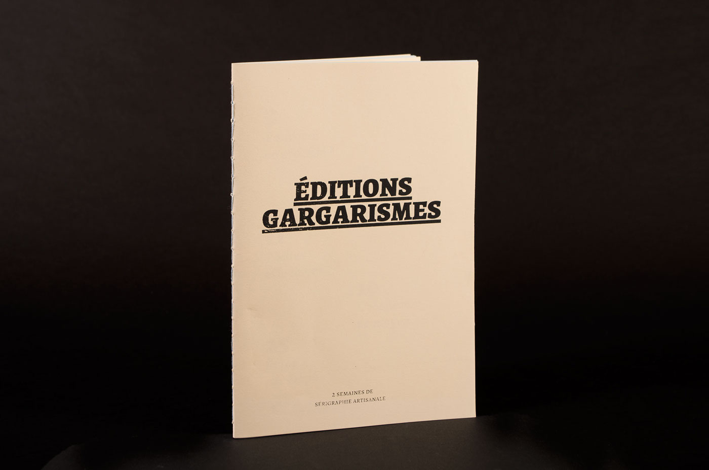 internship report gargarismes strasbourg silkscreen DIY binding open source edition artisanal