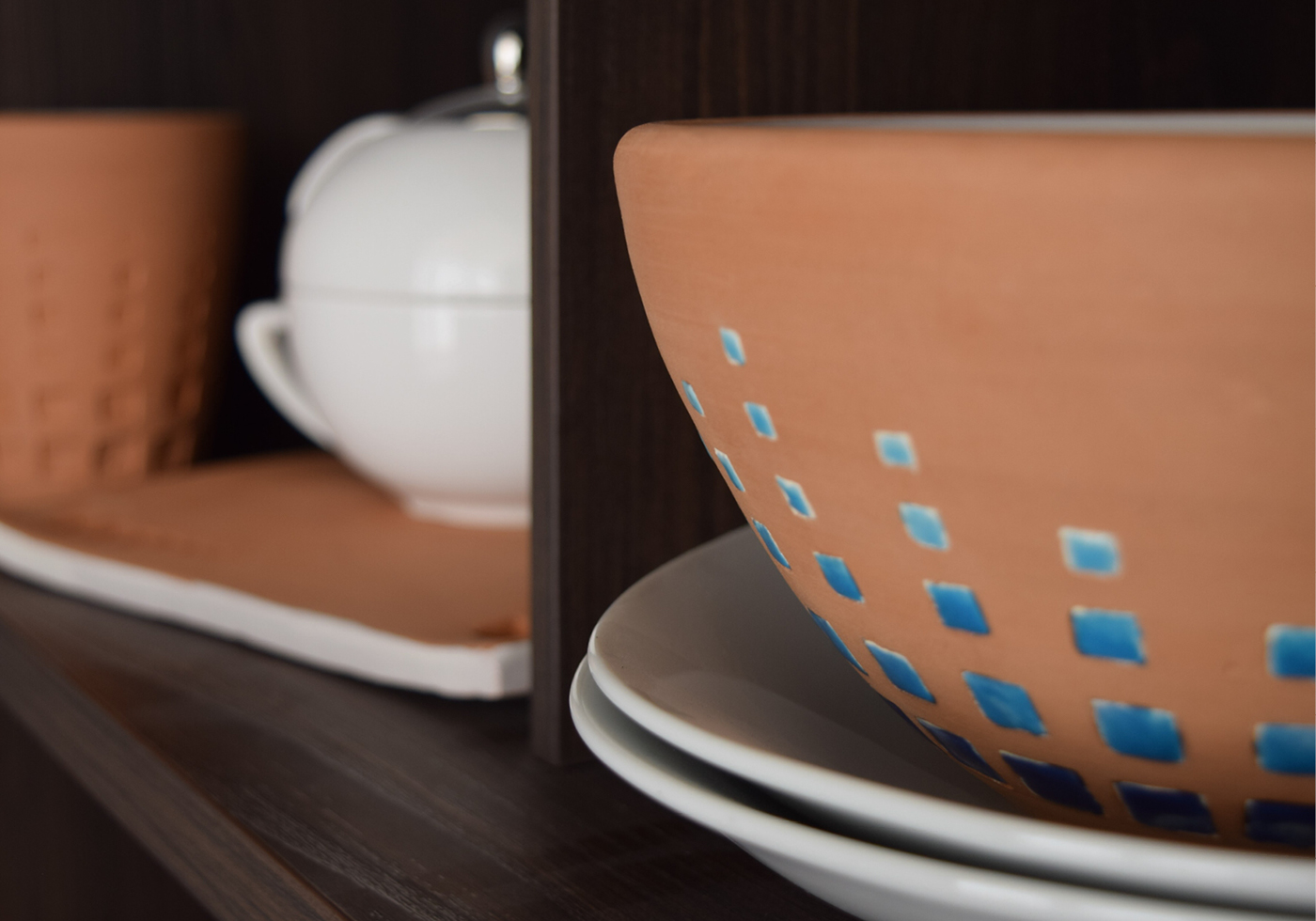 ceramics  crafts   tableware genuinity Italy clay cup bowl