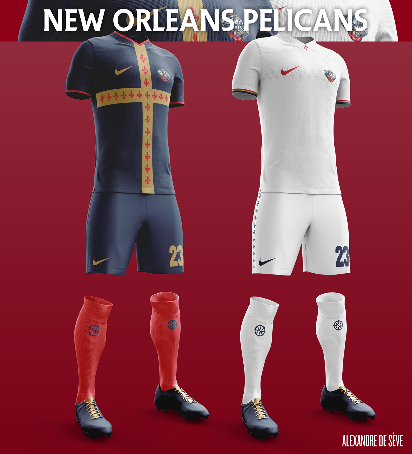 Talisman & Co. | New Orleans Pelicans Soccer Concept Kit