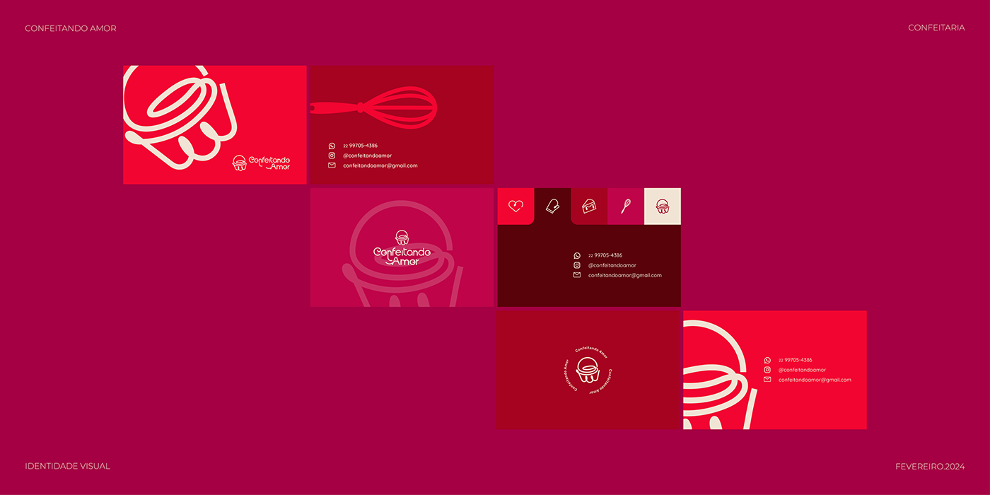CONFEITARIA doces doceria cozinha Food  visual identity identidade visual marca empresa logo