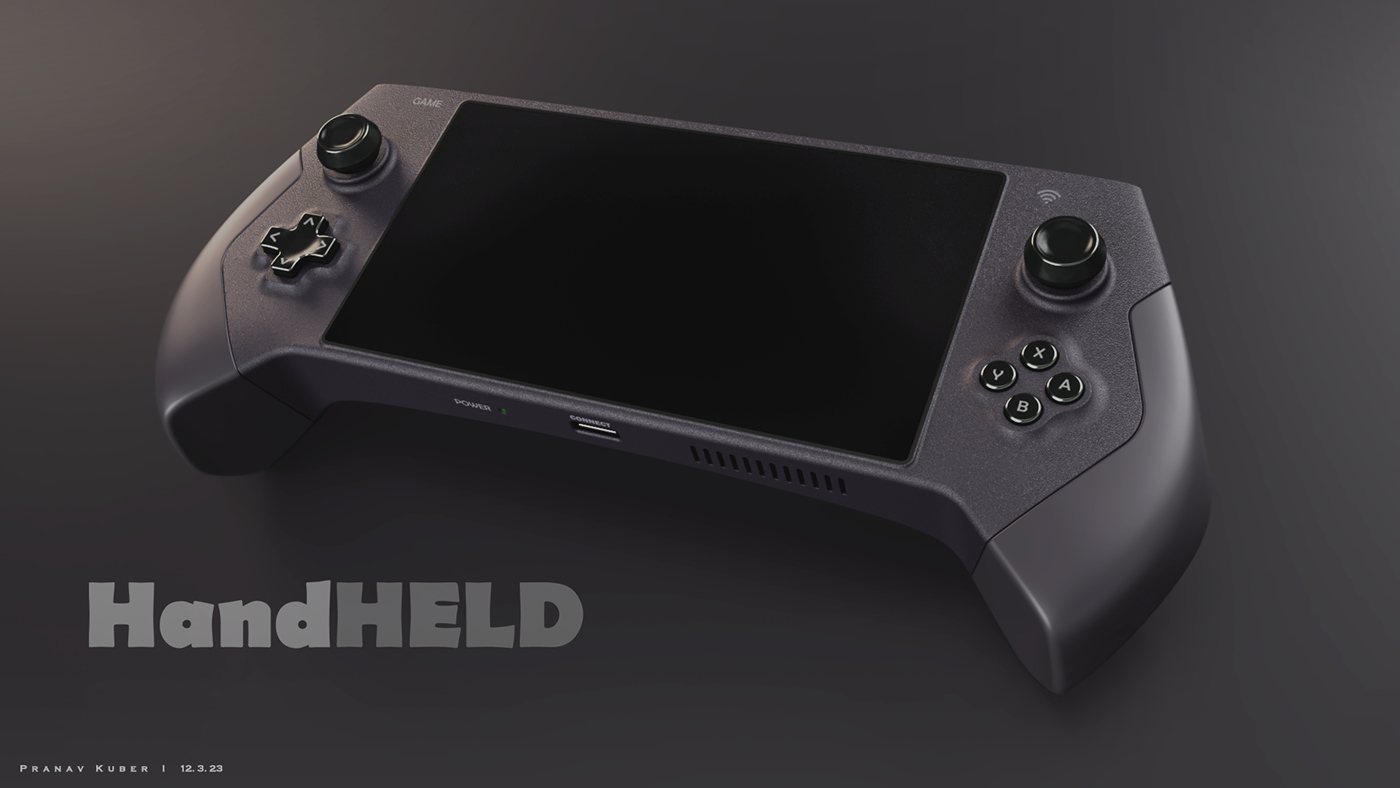 console handheld 3D Render controller Gaming product design  Ergonomics industrial design  concept