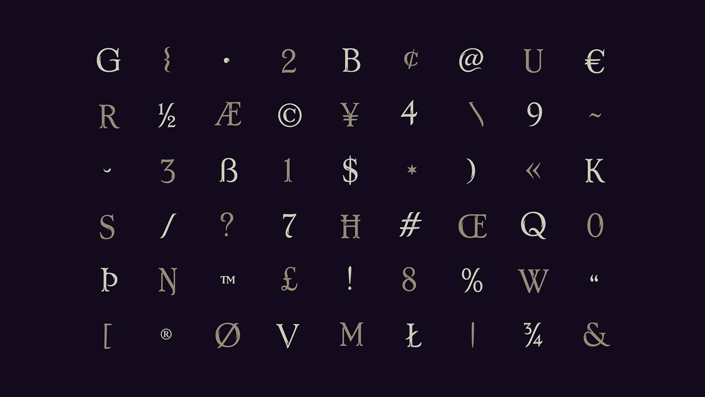 Fantastic Beasts harry potter the crimes of Grindelwald Typeface typedesign lettering