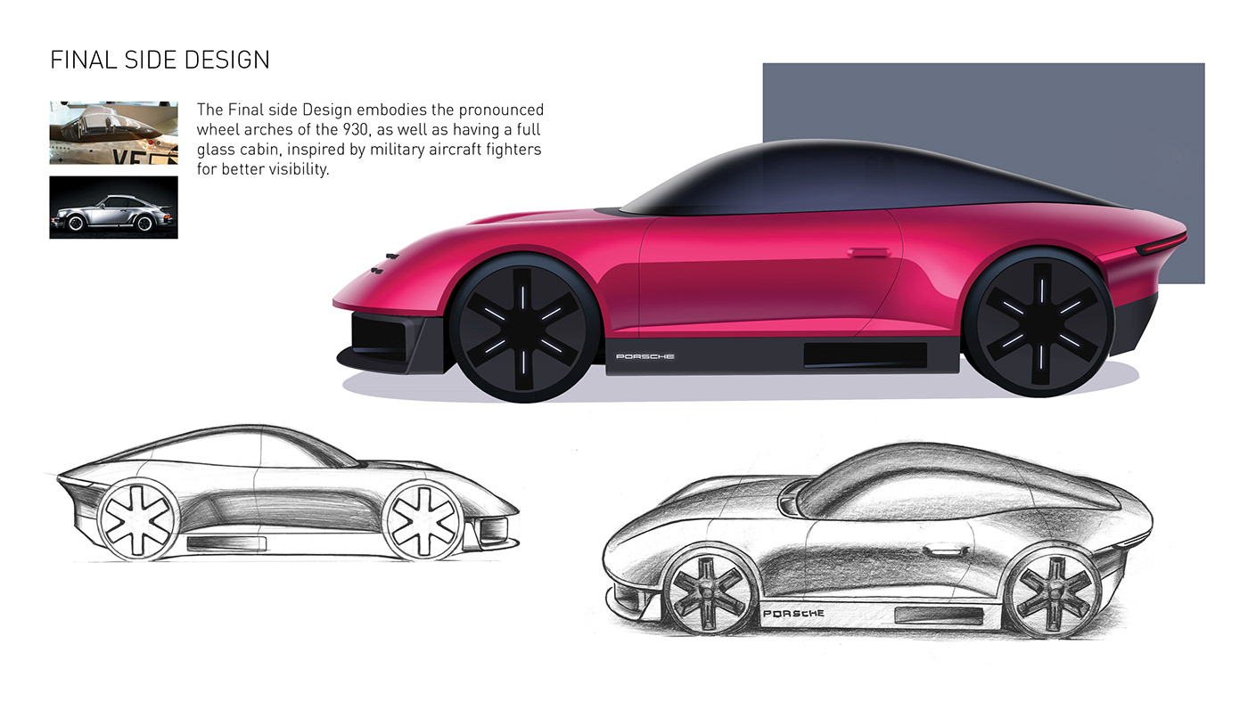 automotive   blender3d car design concept design Porsche transportation