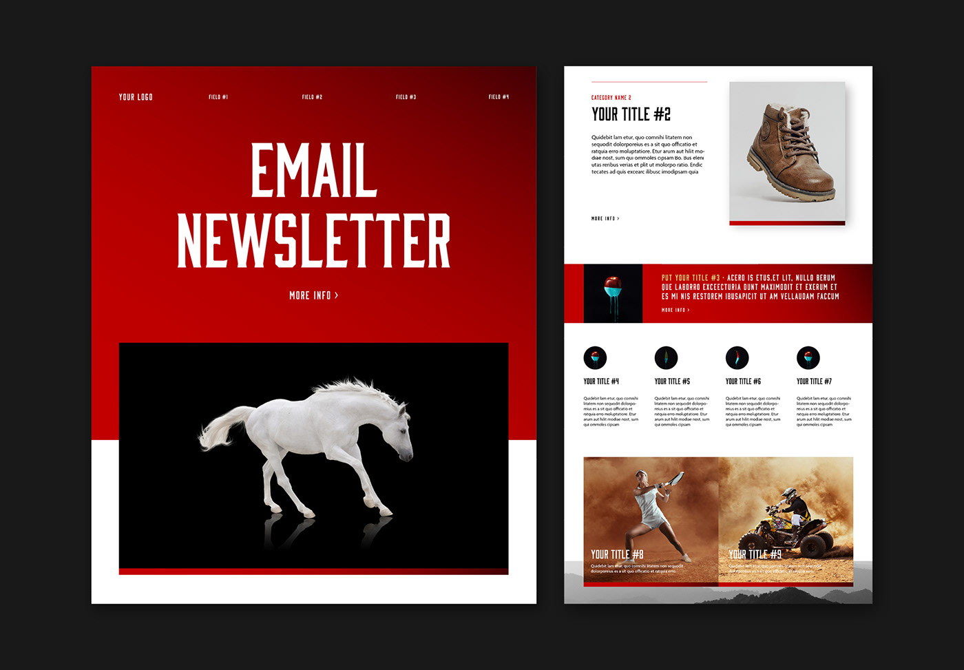 Email newsletter Layout template Email Design email marketing Web site Website Web Design 