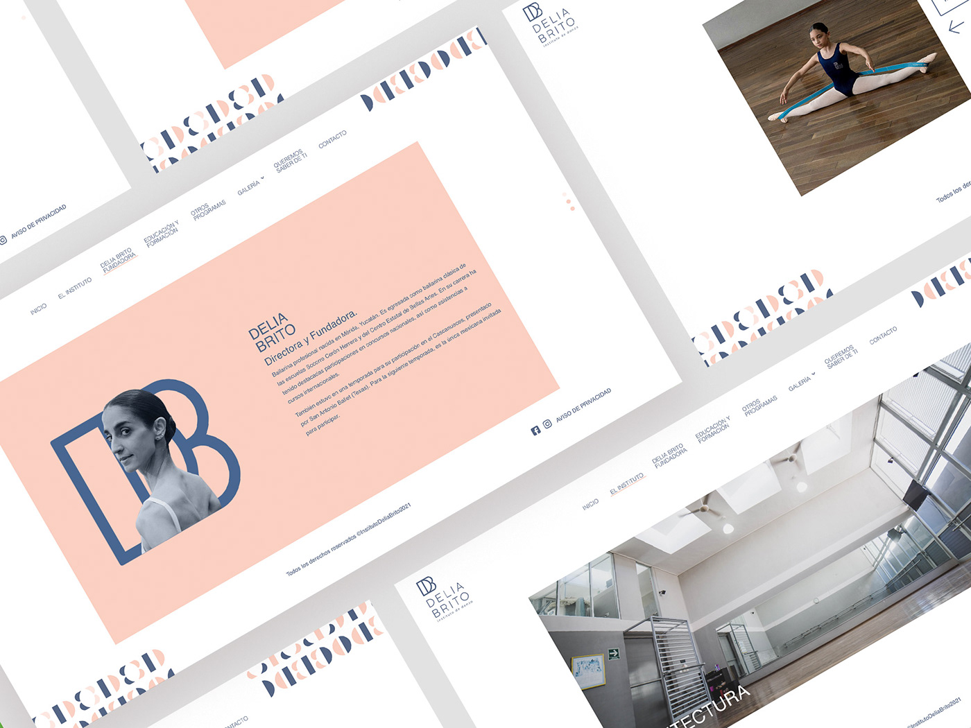 ballet UI/UX Web Design  Website wordpress