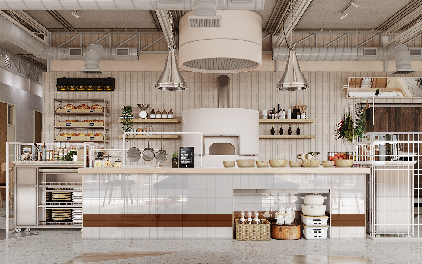3D 3dsmax cafe corona render  design Interior interior design  restaurant