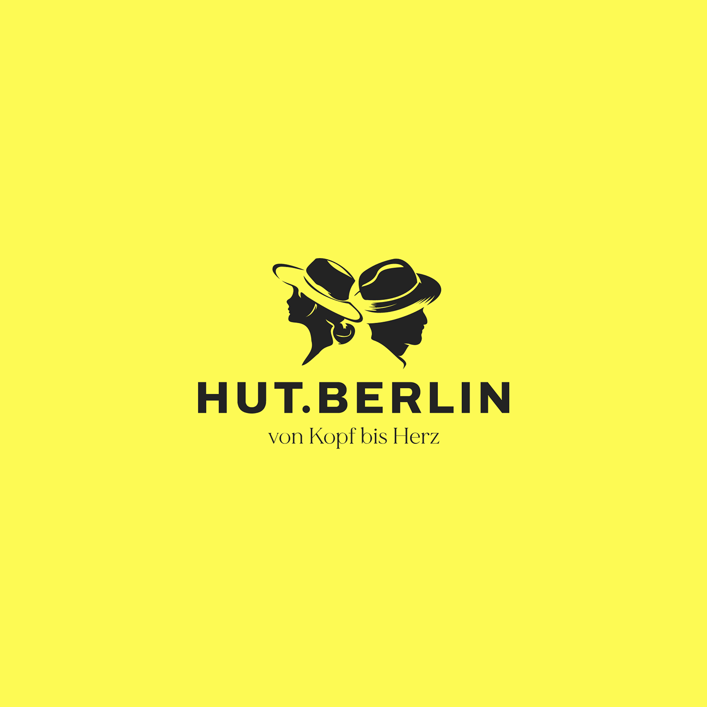 berlin Hats logo Logo Design artwork head logo Graphic Designer visual identity hat shop Onlineshop