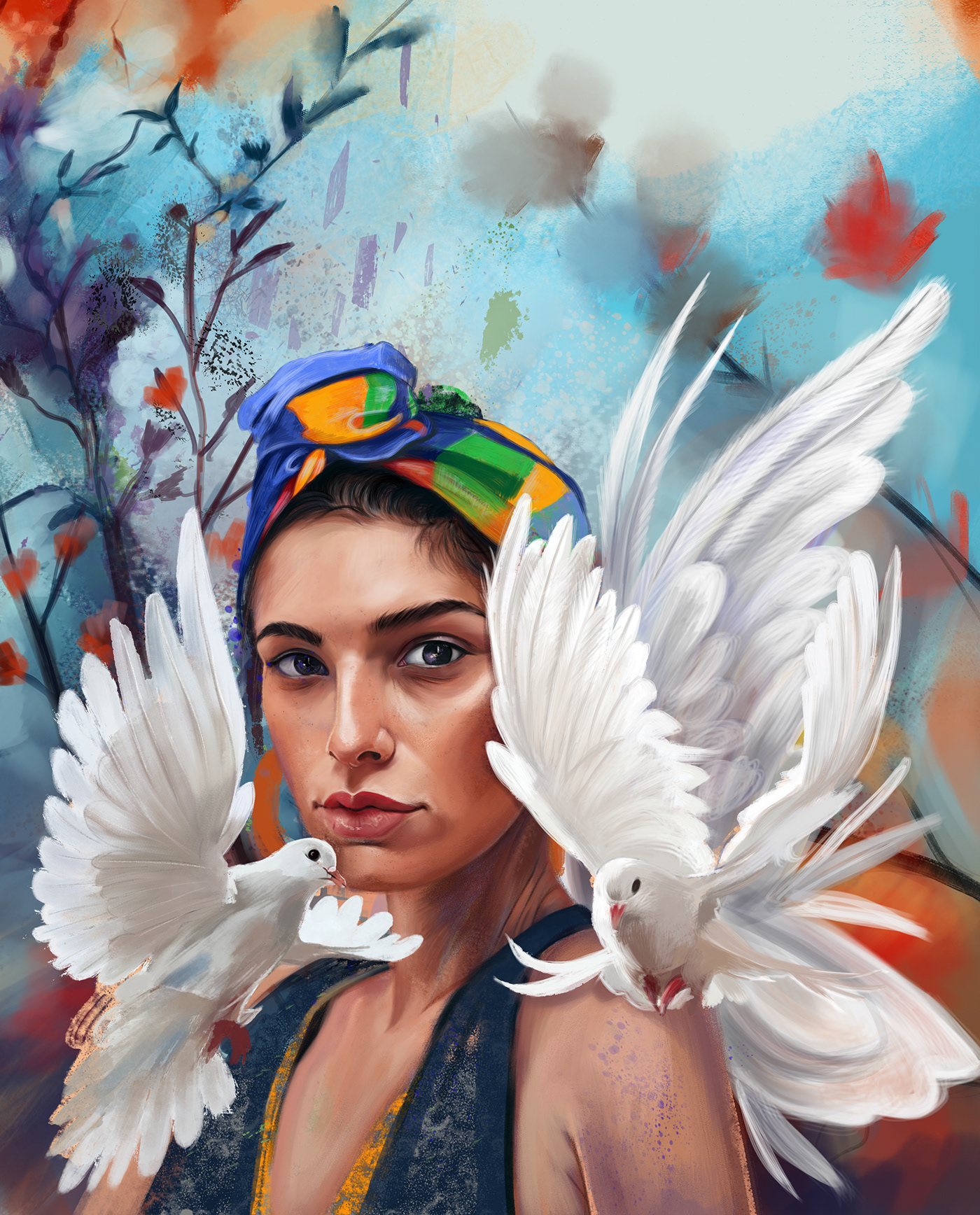 art woman digital arts painting   digital_painting faerie
