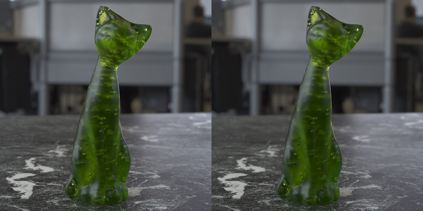 3D bubbles Cat denoiser frosted glass Maxwell Maya Render tutorial