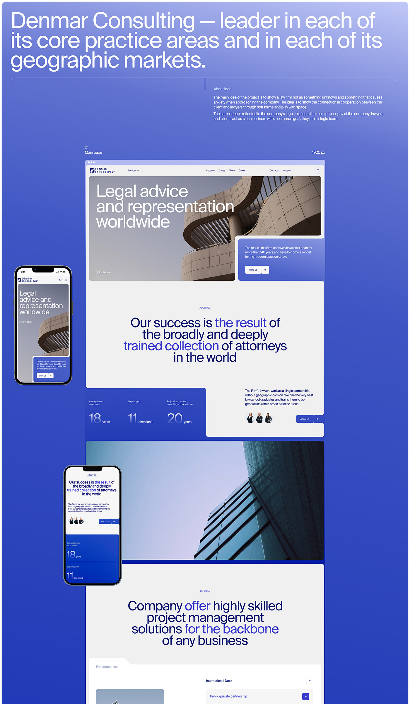 corporate law minimal UI/UX UI Website Webdesign law firm Corporate Identity brand identity