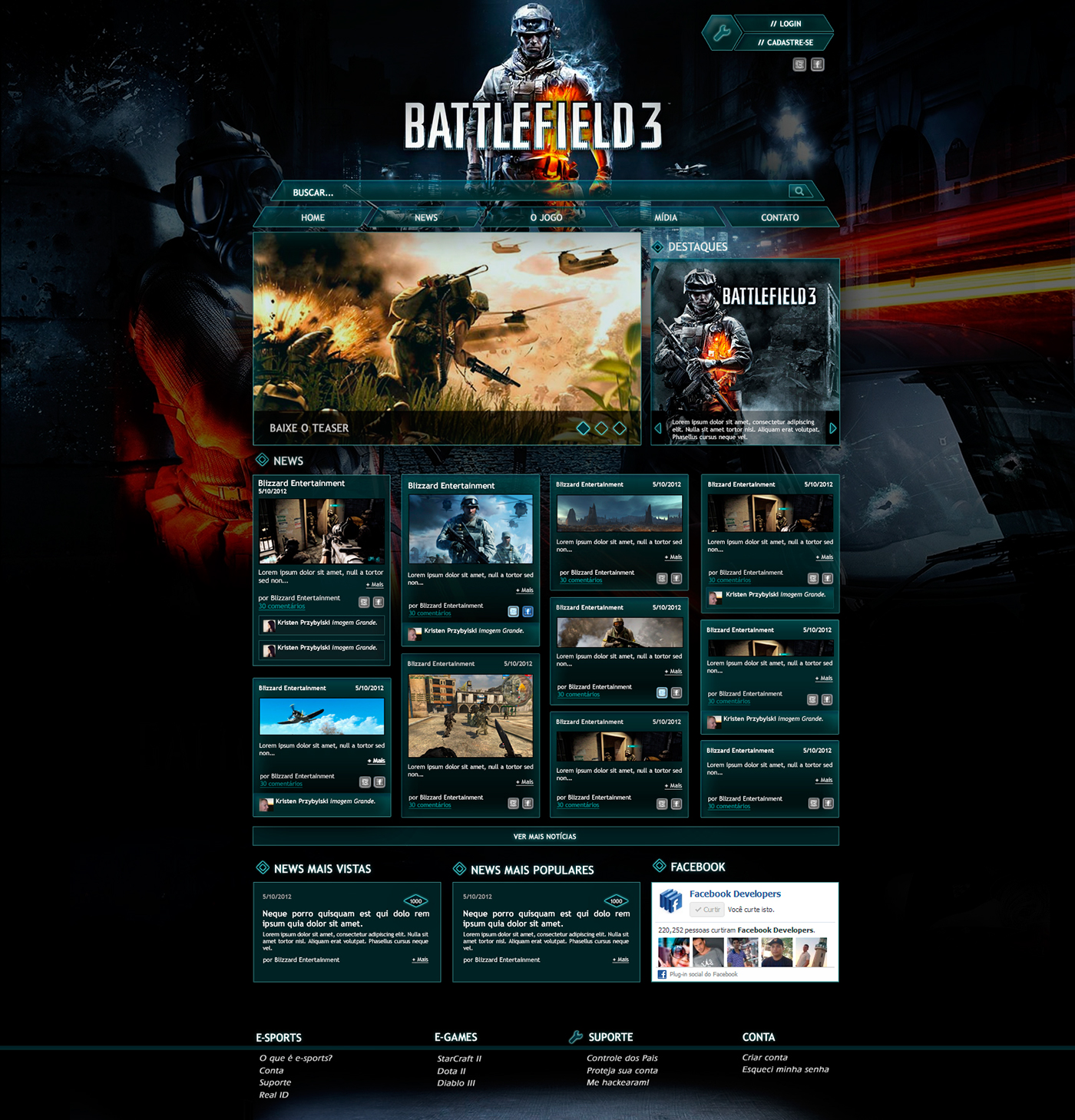 portal fictício battlefield battlefield game portal