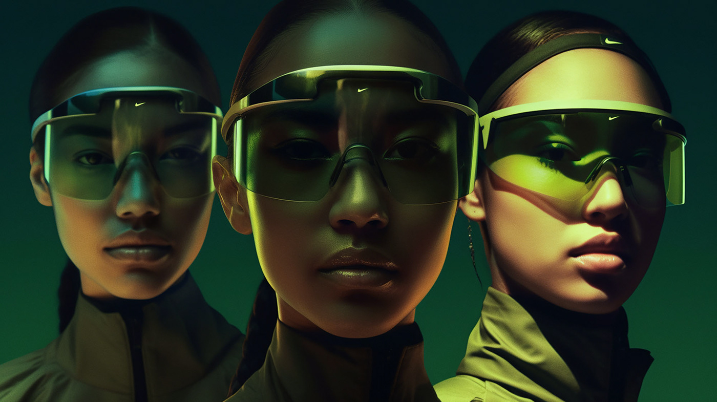 ai concept conceptart conceptualaiphotography Nike smartglasses