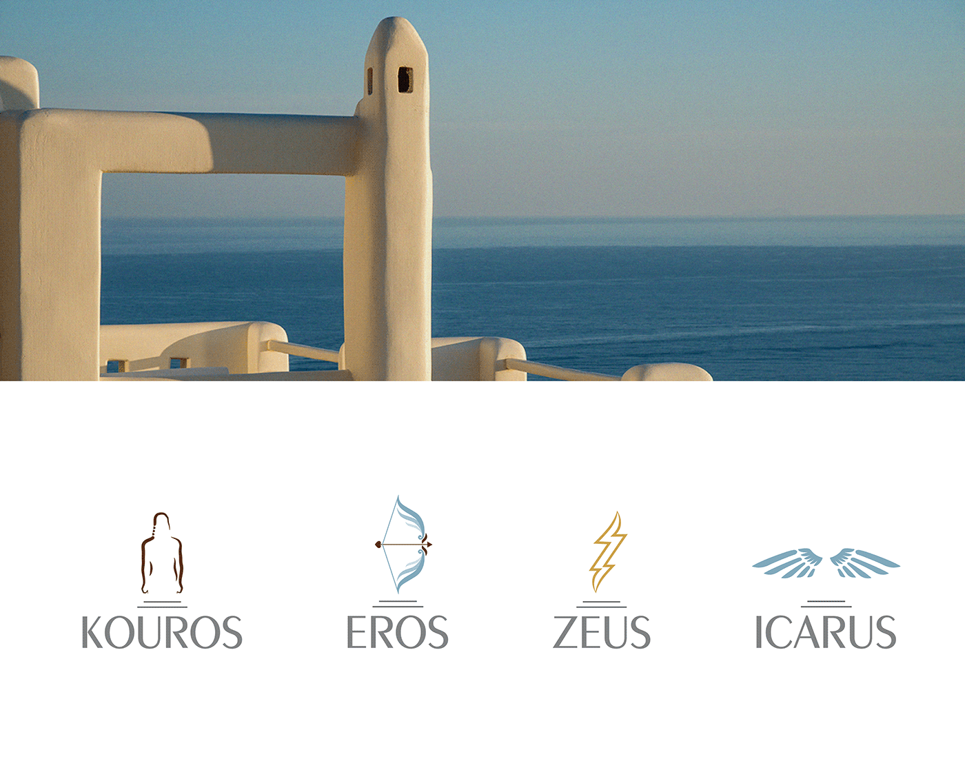 Accommodation brand identity Greece Hospitality Logo Design logo set logos luxury naxos visual identity