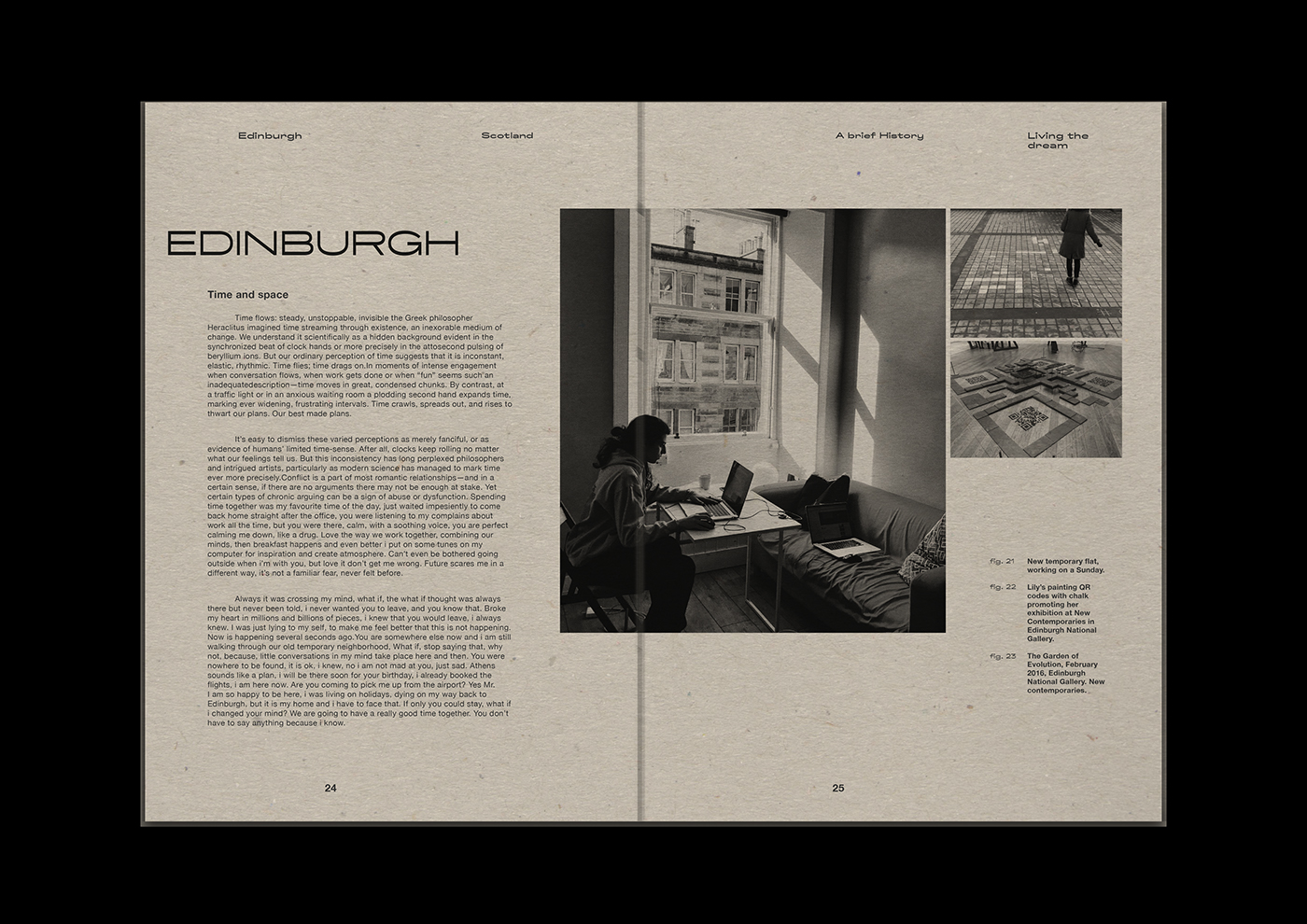 typographic editorial experimental Diary magazine book design minimal monospace