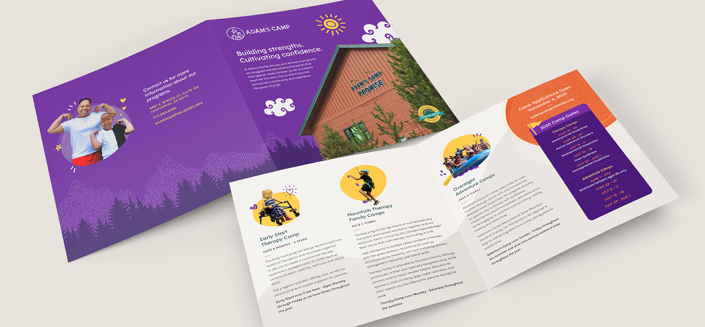 adventure branding  camp nonprofit special needs summer therapy ux/ui Website youth
