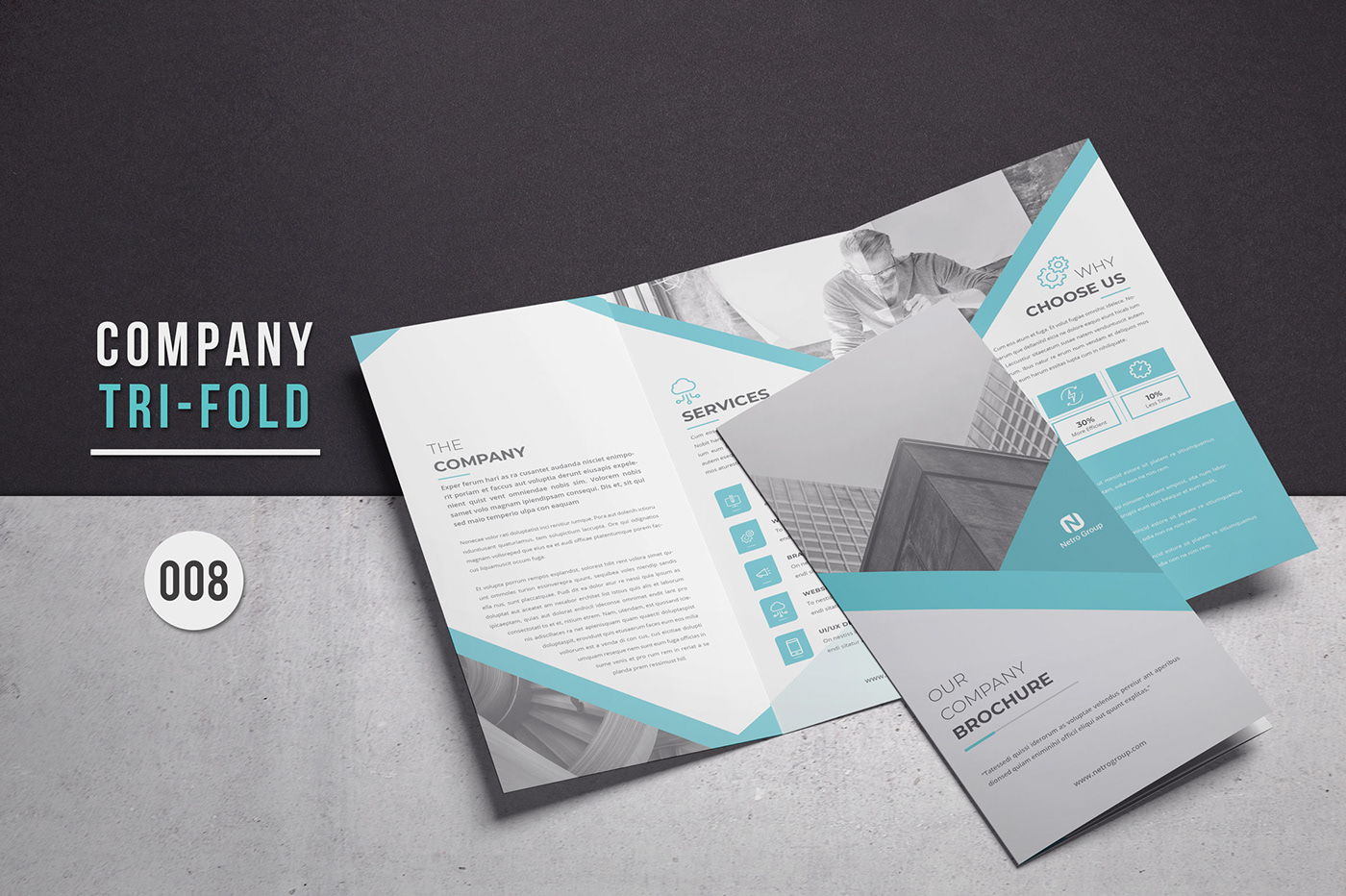 identity brand branding  comapny Proposal brochure portfolio annual report tri fold Bi Fold