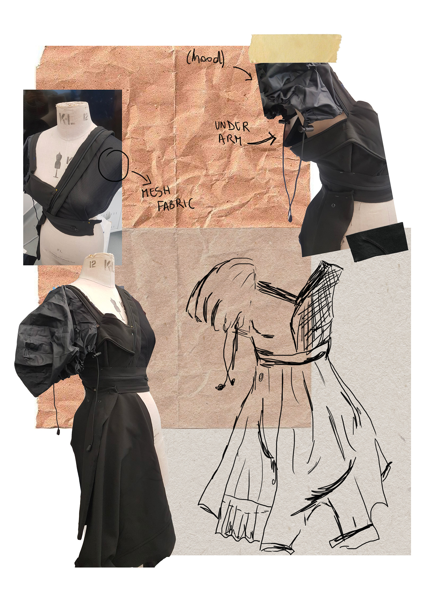upcycling uniform deconstructing fashion styling Photography  punk dress Fashion  pattern making