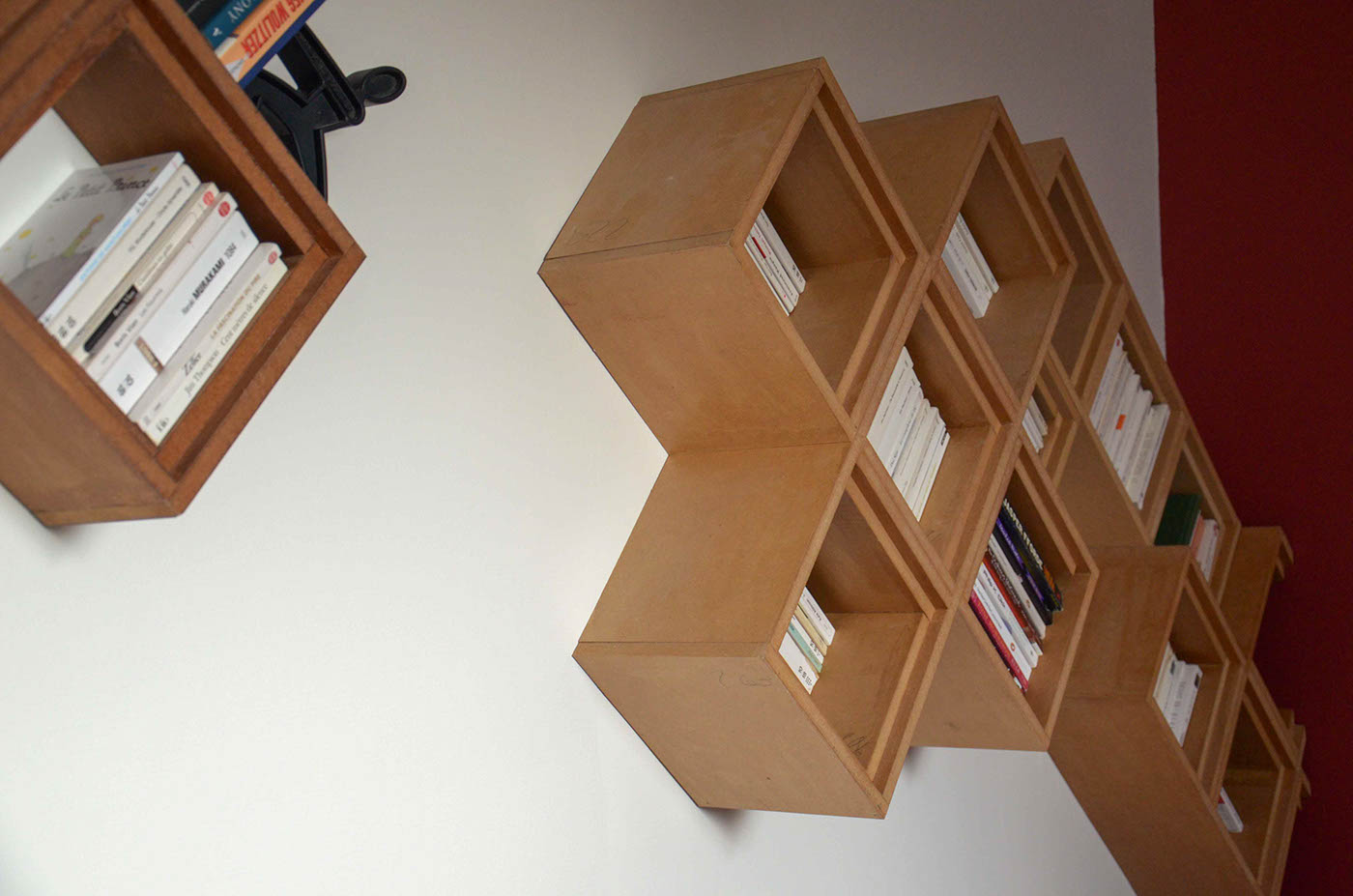 bookshelf mdf tetris bespoke Adaptive Shelf shelves Nantes art craft